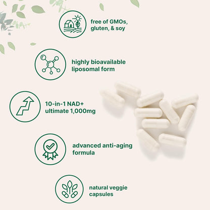 Liposomal NAD+ Vitality Boost™ - ELUSHIA
