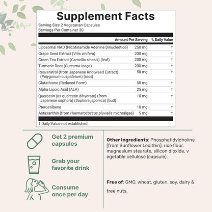 Liposomal NAD+ Vitality Boost™ - ELUSHIA